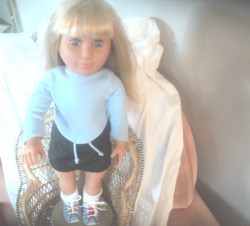18'' STRAIGHT BLONDE HAIR BLUE EYES JILLIAN TOLLY TOTS ORIGINAL